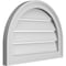 Ekena Millwork Round Top Surface Mount PVC Gable Vent: Functional, w/ 2"W x 1-1/2"P Brickmould Frame, 22"W x 16"H GVPRT22X1602SF - alternate 4